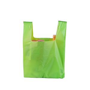 ถุงผ้าคอร์นแป้งมันฝรั่งแบบยั่งยืนถุงใส่ช้อปปิ้งย่อยสลายได้เป็นมิตรต่อสิ่งแวดล้อมพร้อมโลโก้ตามสั่งสำหรับร้านค้าซูเปอร์มาร์เก็ต - Product Image 1