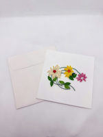 Calendrier en papier à motifs floraux colorés personnalisés en gros, finition mate de haute qualité pour événements spéciaux, fait main en 3D