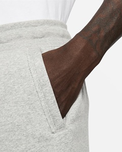 Shorts Bermuda en Coton Gris pour Homme, Taille à Cordon, Coupe Décontractée, Couleur Unie, Respirant, Vêtement de Sport - Product Image 4