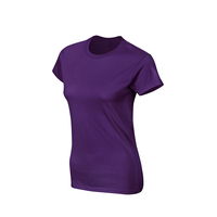 Kaos Wanita Ramah Lingkungan Bahan Bernapas Aplikasi Kancing Lengan Pendek Musim Panas Kasual Regular Fit Ukuran Asia M-XXXL Cepat Kering
