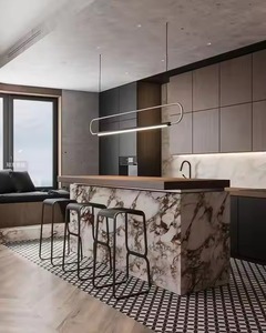 Modern European Design Smart Wood Cabinet with <b>Matt</b> <b>Lacquer</b> Finish Complete Kitchen Cabinet Design - Product Image 5