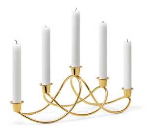 Bougeoirs coniques en or Romadedi Centre de table de réception de mariage de Noël pour Noël et autres occasions - Product Image 3