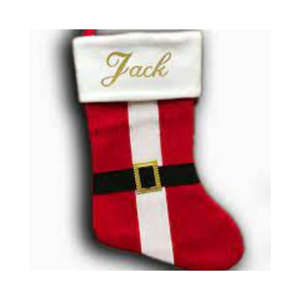 Vente en gros de chaussettes de Noël personnalisées avec lettres rouges en laine fine tricotée pour enfants aux Émirats arabes unis - Product Image 1