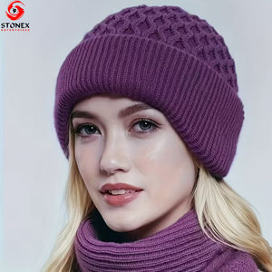 หมวกแก๊ปแฟชั่นสำหรับฤดูหนาวและฤดูหนาวสินค้ามาใหม่สีล้วนอบอุ่นน่ารักปรับแต่งได้ตามต้องการ - Product Image 6