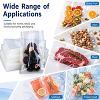 Sacs d'emballage sous vide en plastique PE transparents personnalisés de 1 oz et 3,5 oz pour la vente en gros, pour poulet, fruits, légumes, fruits de mer et aliments en restauration