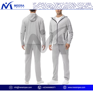 Ensemble de survêtement à fermeture éclair Durable léger de haute qualité pour hommes moderne Fitness Jogging grande taille pour les activités de plein air d'été - Product Image 4