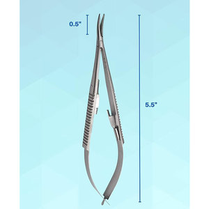 Instrumentos quirúrgicos médicos de acero inoxidable hechos a medida, portaagujas para microcirugía, Manual al por mayor para herramientas de cirugía OEM - Product Image 6