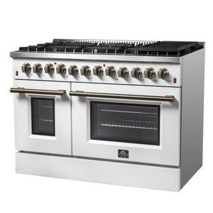 Amazing Deal 48" 6.58 cu. ft. Dual <b>Range</b> with 8 Italian Burners in Stainless Steel FFSGS6156-48-Available-in-stock - Product Image 2