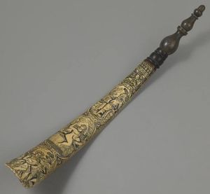 Cuerno vikingo festivo para beber hecho a mano para hidromiel y cerveza perfecto para fiestas navideñas y alegrías navideñas - Product Image 1