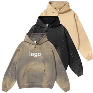 Sweat-shirt à capuche pour homme de haute qualité, personnalisable en 3D, impression en relief, logo, taille américaine, 100% coton, impression DTG unie - Product Image 6