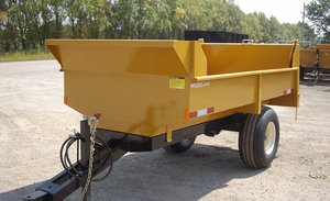 10SR 7x12 Dump <b>Trailer</b> equipped with a straight ram hydraulic lifting system for a Smoother and Productive Experience For Sale - Product Image 3