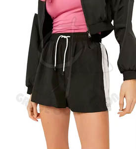 Elegante conjunto de dos piezas con material de poliéster Actividades al aire libre para mujeres Conjuntos cortavientos con logotipo personalizado - Product Image 6