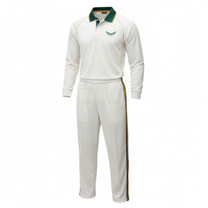 Conception de logo personnalisée, créez votre propre uniforme de cricket respirant en polyester pour hommes, prix de gros en stock - Product Image 3