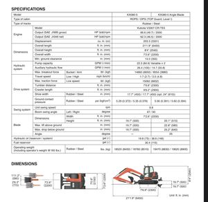 Pelle compacte KX080-5 KUBOTA - Product Image 1