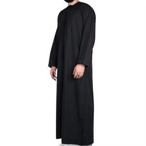ใหม่เสื้อผ้าอิสลาม jubba thobe มุสลิมสำหรับผู้ชายเสื้อคลุมยาวอาบายา - Product Image 4