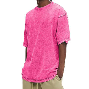 Mode poids lourd en gros fabricants de vêtements pour hommes personnalisé 100% coton Vintage lavage à l'acide t-shirt pour hommes - Product Image 1