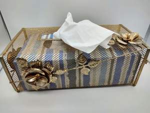 Caja de pañuelos de hierro de diseño más nuevo con servilletero de la mejor calidad para uso en mesa, cocina y baño - Product Image 4