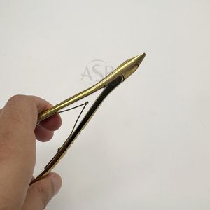 คีมบีบจมูกแบนพร้อมโลโก้ออกแบบได้ตามต้องการอุปกรณ์ต่อผมลูกปัดไมโครสแตนเลสสีทองแบบกำหนดเอง - Product Image 6