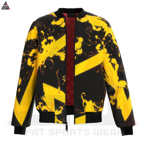 Zip-up Quilted Winter Warm Sublimation Bomber <b>Jacket</b> Custom Made Front Logo High Quality Men's - Product Image 4