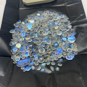 Bán buôn AAA chất lượng gigli rigli đá quý một bên cắt polki cầu vồng Trắng Moonstone rực rỡ tự nhiên óng ánh lỏng đá quý - Product Image 4