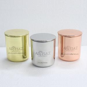 เชิงเทียนทองแดงทำจากโลหะสแตนเลสสำหรับตกแต่งบ้านขวดโหลใส่เทียนทำด้วยมือโลโก้ออกแบบได้ตามต้องการ - Product Image 4