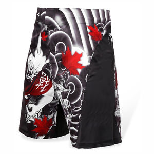 Pantalones Cortos de MMA Profesionales de Último Diseño, Sublimación Personalizada con Estampados Frontales, Duraderos, Elásticos, de Secado Rápido y Transpirables, de Poliéster - Product Image 4
