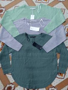 Suéter de manga larga informal de Invierno para mujer de calidad superior a la moda recién llegado prendas al por mayor prendas de punto teñidas - Product Image 4