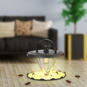 Piège à insectes électronique portable avec technologie d'attraction UV et plaque collante pour les puces, les acariens, les mouches, les moustiques - Product Image 3