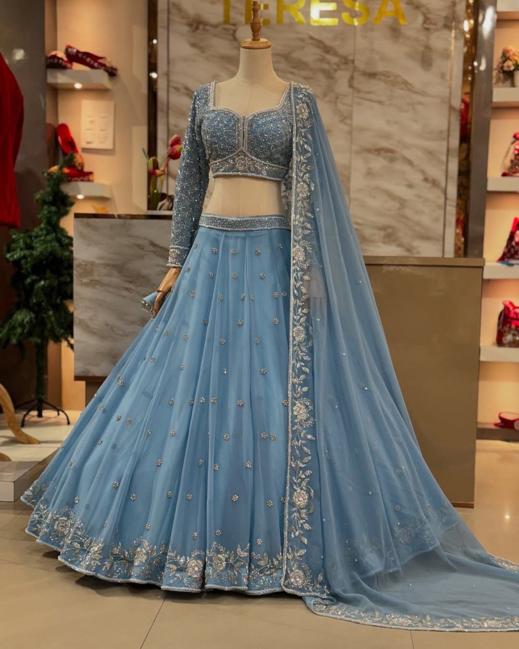 engagement dress for indian women elegant