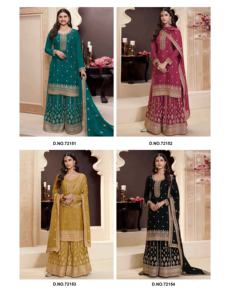 Hermoso Salwar Kameez paquistaní para mujer, traje bordado pesado con Ropa Étnica tradicional Dupatta para fiesta y boda - Product Image 3