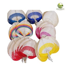 Abanico de Bambú Tradicional Vietnamita, Abanico de Hojas de Palma Colorido para Decoración del Hogar, Bodas y Festivales Culturales - Product Image 1