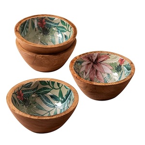 Grossiste de bol à salade en bois Bol de service fait à la main d'excellente qualité Bol à soupe en bois de taille personnalisée très vendu - Product Image 2