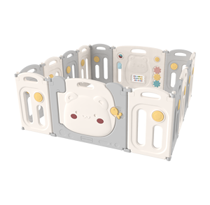 ABST बच्चे इनडोर खेल यार्ड बच्चों पूर्व-स्कूल खेल का मैदान सौंदर्य उपकरण 12 + 2 बच्चों Foldable प्लास्टिक पोर्टेबल खेलने कलम - Product Image 1