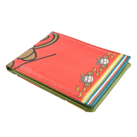 Carnet de poche compact en cuir PU durable, format B5, pliable, avec motif animalier classique, floral ou singe, personnalisable en couleur et avec impression sur mesure.