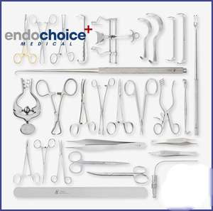 Juego de instrumentos de laparotomía pediátrica manual de acero inoxidable de 47 piezas de Endochoice Medical para cirugía abdominal infantil - Product Image 6