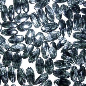 100% par de serafinita Natural, mezcla de piedras preciosas sueltas, par de cabujones, piedras preciosas sueltas, par de piedras preciosas naturales, uso de piedras preciosas, fabricación de joyas - Product Image 5