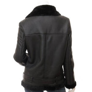 แจ็คเก็ตหนังผู้หญิงดีไซน์ล่าสุดปี 2026 คอตั้ง ปักโลโก้ได้ มีตัวเลือกสี แฟชั่นฤดูใบไม้ร่วงและฤดูหนาว กันน้ำ บุผ้านวม - Product Image 2