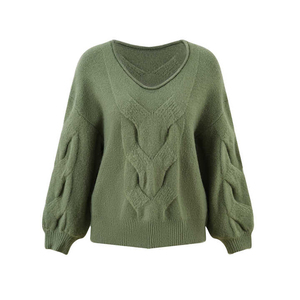 Jersey de otoño, suéteres sólidos, suéter ajustado de punto para mujer, suéter de cuello de invierno de manga larga de primavera para mujer - Product Image 1