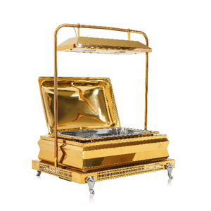 Wedding Used <b>Food</b> <b>Warmer</b> Chafing Dish With LED New Design Latest Serving for Exclusive Wedding & Party Chafing Dish - Product Image 6