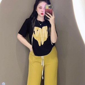 Conjunto de corazón largo para mujer, conjunto de 2 piezas, ropa, precio de fábrica, informal, lavable, embalaje personalizado, fabricante de Vietnam, elástico - Product Image 4