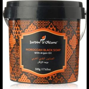 Savon noir marocain à l'huile d'olive et à l'huile d'argan - Savon Beldi exfoliant naturel pour un nettoyage en profondeur et des soins de spa de haute qualité - Product Image 1