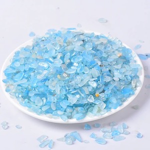 Natural Aquamarine Loose Freeform Gemstone Chips Undrilled <b>Raw</b> <b>Crystal</b> for DIY Jewelry Making Bulk Lot - Product Image 1