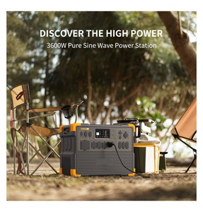 เครื่องกำเนิดไฟฟ้าพลังงานแสงอาทิตย์แบบพกพา E3600LFP 3600W 3072Wh สถานีไฟฟ้า 300W พร้อมล้อเลื่อน ตัวควบคุม MPPT คลื่นไซน์บริสุทธิ์ สำหรับบ้านพักอาศัย รถบ้าน และรถยนต์ - Product Image 5