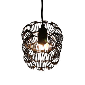 Luminaire suspendu de taille moyenne, design antique, en fer noir, hauteur réglable, intensité variable, protection des yeux, installation facile, pour la maison, le bureau - Product Image 2