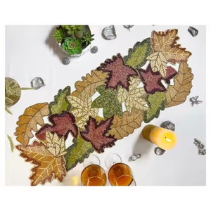 2025 el más nuevo diseño único moderno con cuentas corredor bordado Paisley camino de mesa mantel de forma Rectangular para bodas hoteles - Product Image 3