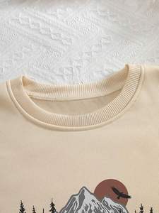 Men's Vintage Cotton Sweatshirts O-Neck Streetwear Tie <b>Dye</b> with <b>Spray</b> Paint Distressed Embroidery Hoodies for Winter - Product Image 3