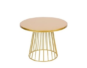 การออกแบบที่น่าสนใจชั้นเดียวโลหะยืนเค้กคริสมาสต์ปาร์ตี้งานแต่งงานเฉลิมฉลองชุบทองเค้กแผ่นเสียงยืน - Product Image 1