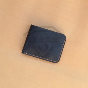 Porte-cartes en cuir pliant de haute qualité sac à main portefeuille court noir Unique pour hommes et femmes Type de fermeture ouverte - Product Image 5