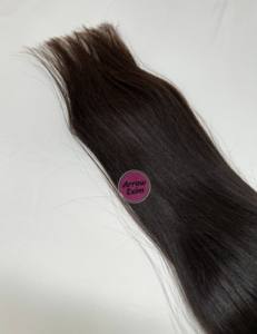 Extensions de cheveux bruts indiens à texture naturelle vierge droite de qualité 12A, cuticules alignées à partir d'un seul modèle d'application de ruban de donneur - Product Image 5