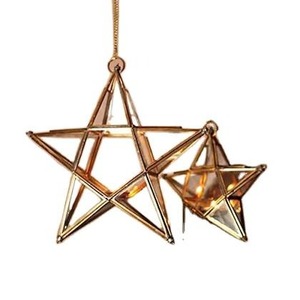 Festive Holiday Decorative Metal Hanging <b>Tealight</b> Candle Holder <b>Lantern</b> for Christmas Party Home Decor Tree Accessories - Product Image 4